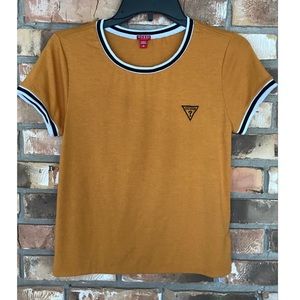 Guess Short Sleeve Gold Tee   Medium